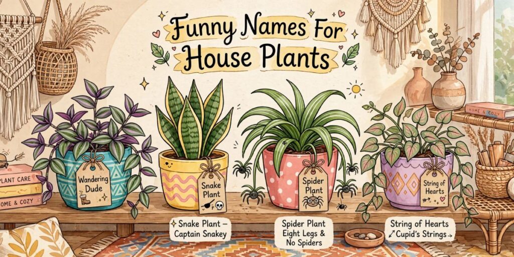 Funny Names For House Plants