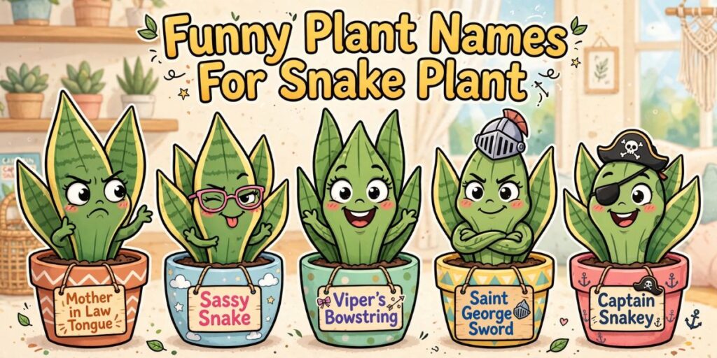 Funny Plant Names For Snake Plant