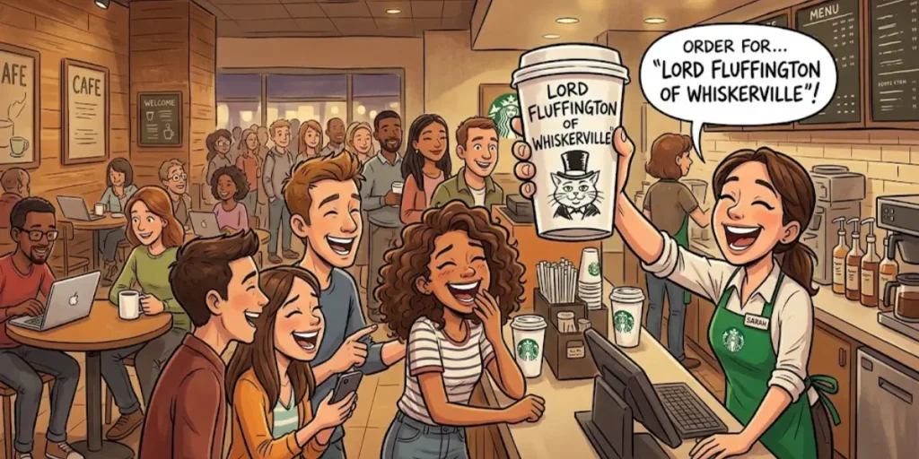 Funny Starbucks Names Prank