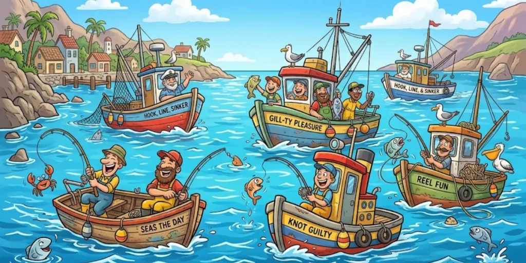 Funny Fishing Boat Names Puns