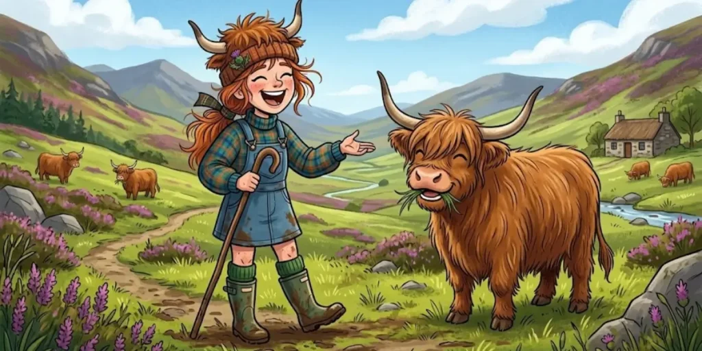 Funny Highland Cow Names Girl