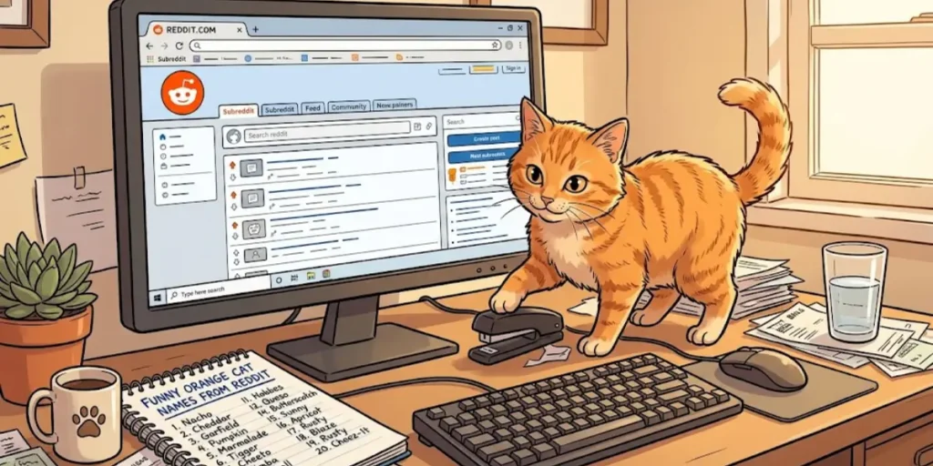 Funny Orange Cat Names Reddit