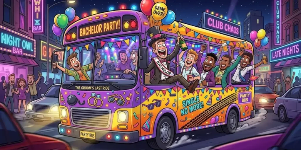 Funny Party Bus Names for Bachelor Parties