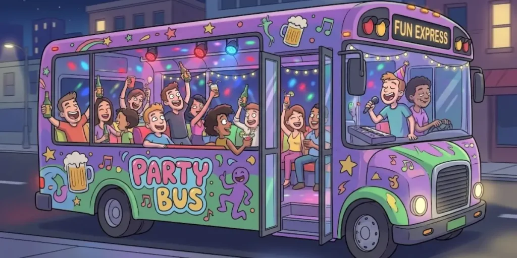 Funny Party Bus Names for Drinking