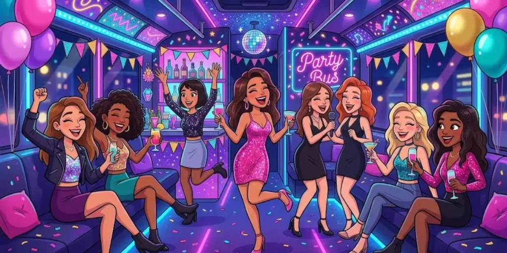 Funny Party Bus Names for Girls Night Out