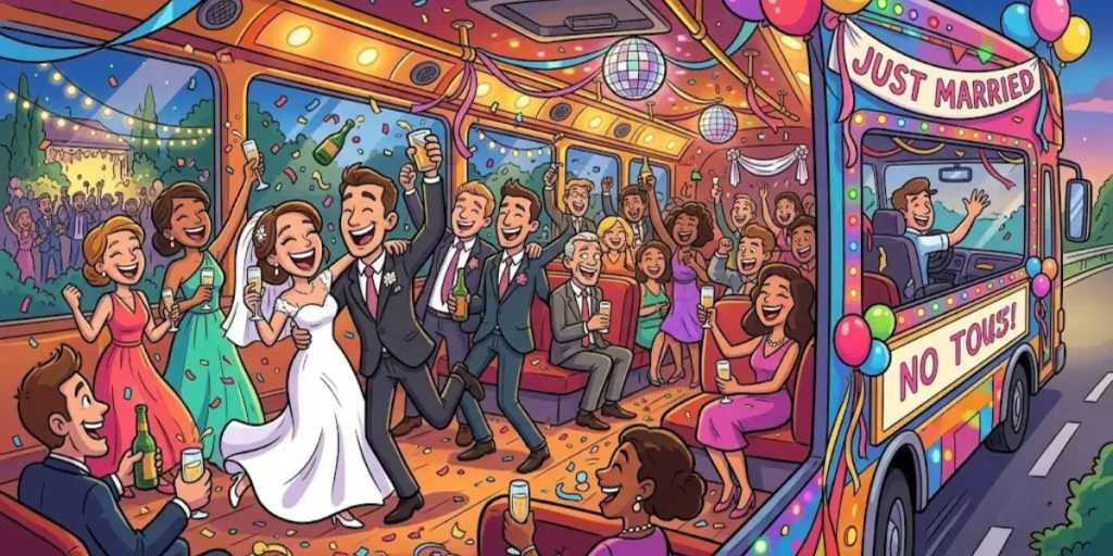 Funny Party Bus Names for Weddings